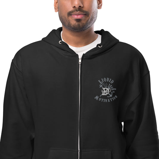 Liquid Motivation Fleece Zip Up Hoodie