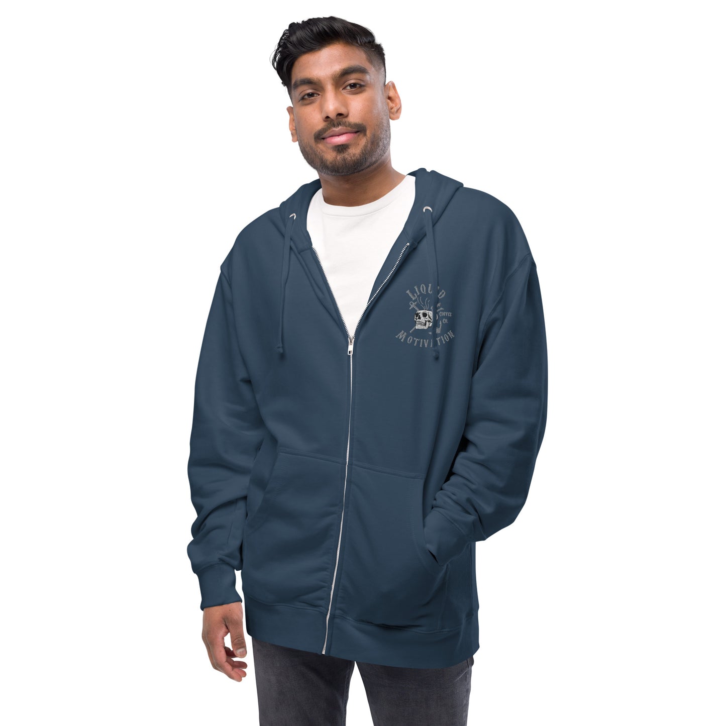 Liquid Motivation Fleece Zip Up Hoodie