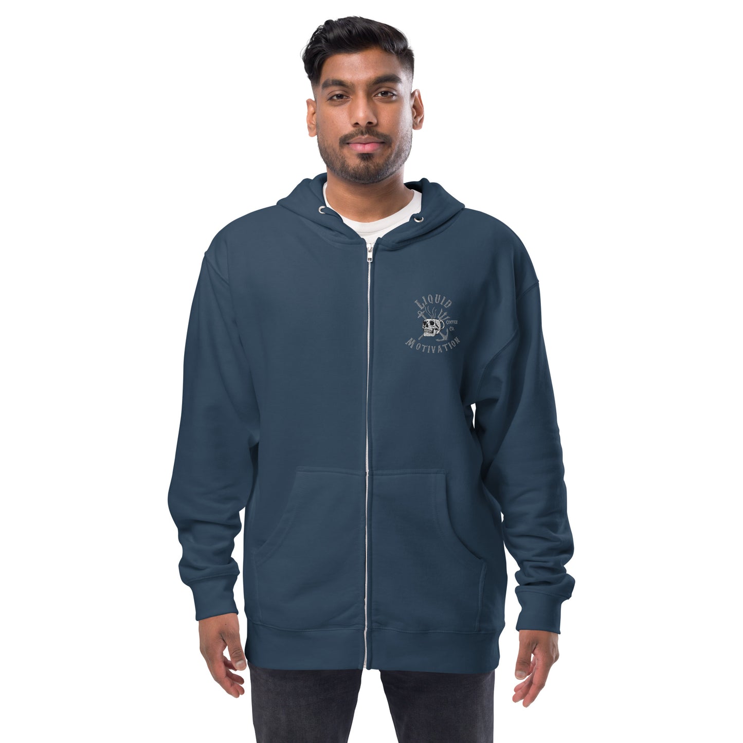 Liquid Motivation Fleece Zip Up Hoodie