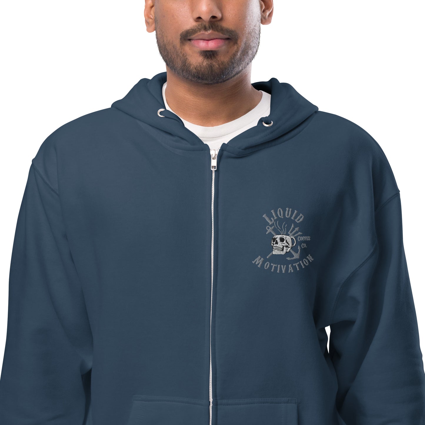 Liquid Motivation Fleece Zip Up Hoodie